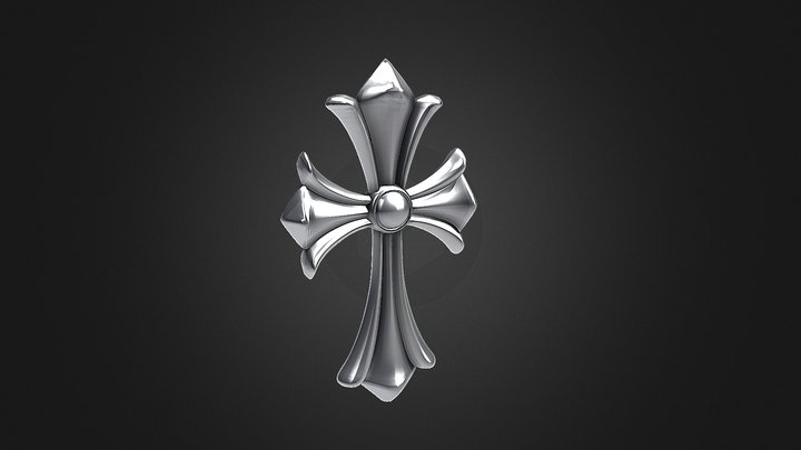 Chrome Hearts Cross 3D Model