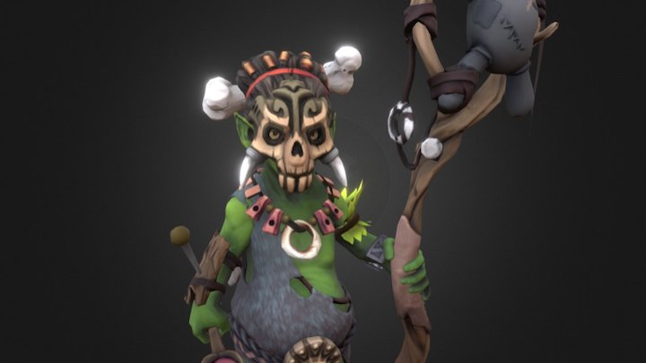 Voodoo-Shaman 3D Model