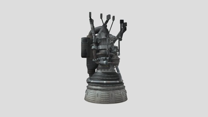 Rocket Engine 3D Model
