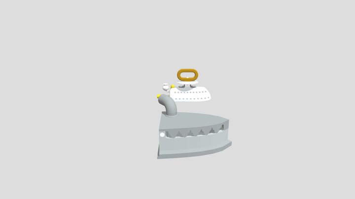 Old Steaming iron 3D Model