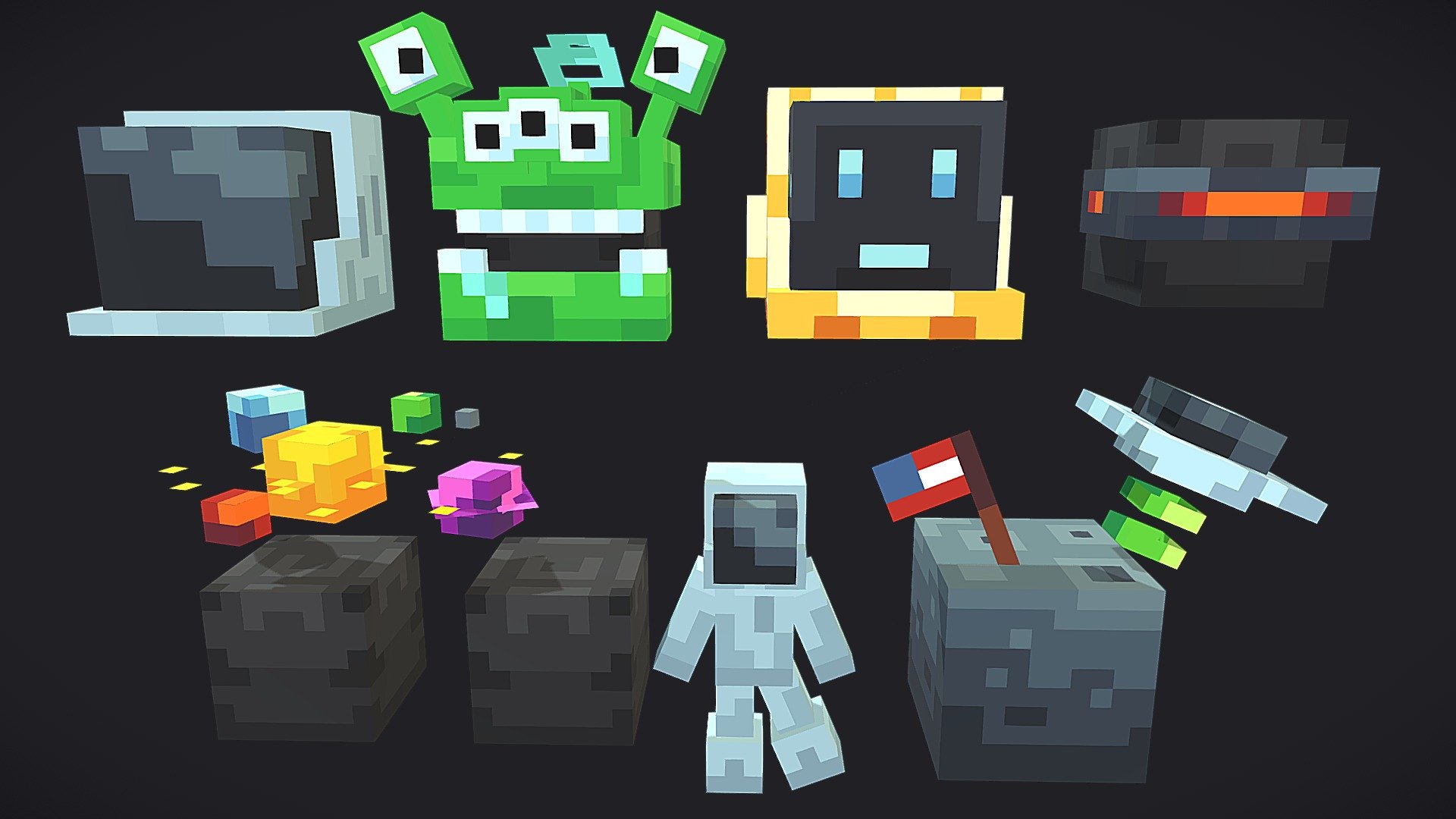 Space cosmetic Pack - 3D model by belka (@belka3) [568dbda] - Sketchfab