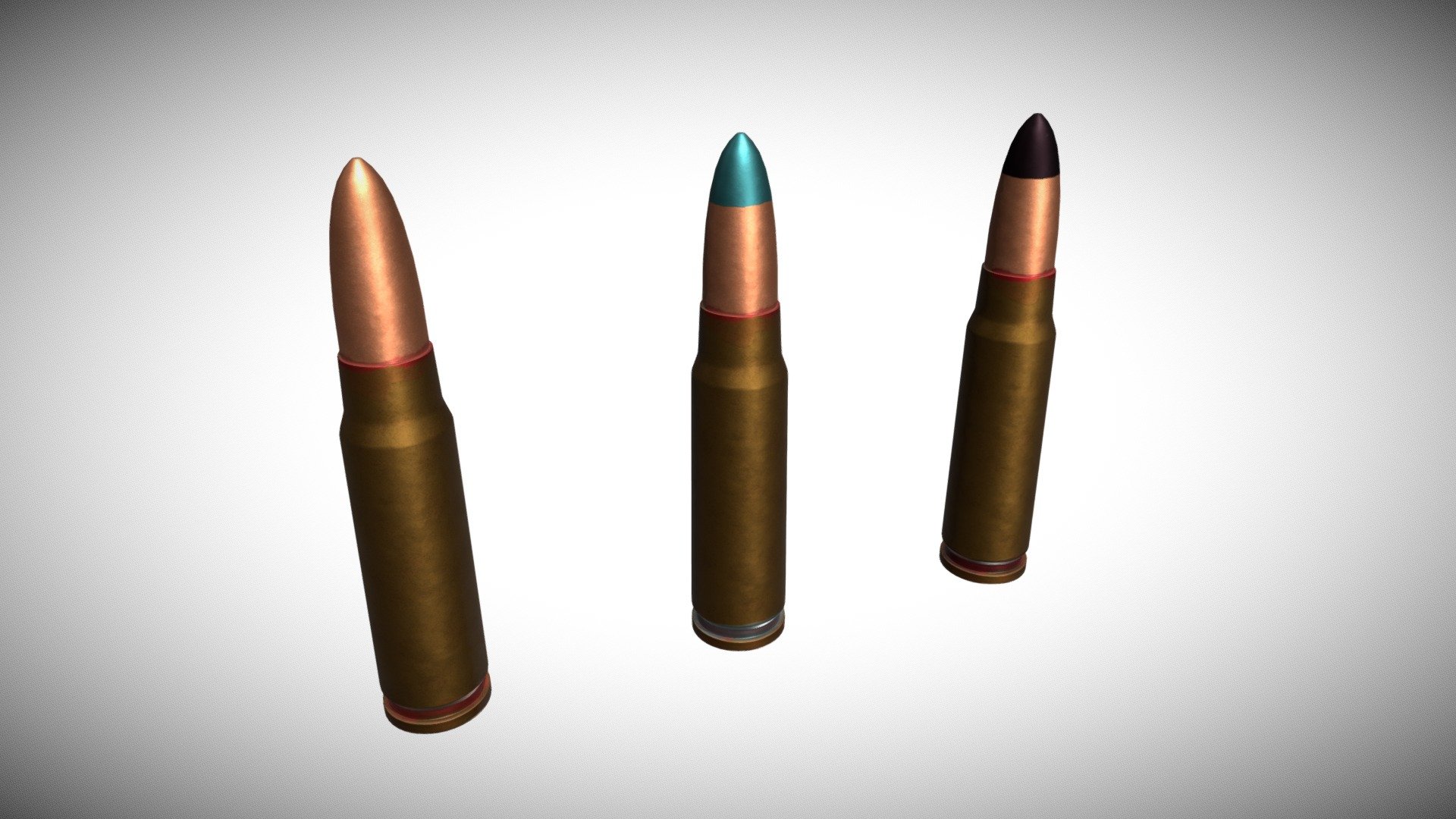 Bullet Set 7.62 x 39 - 3D model by ijichi [568ebaa] - Sketchfab