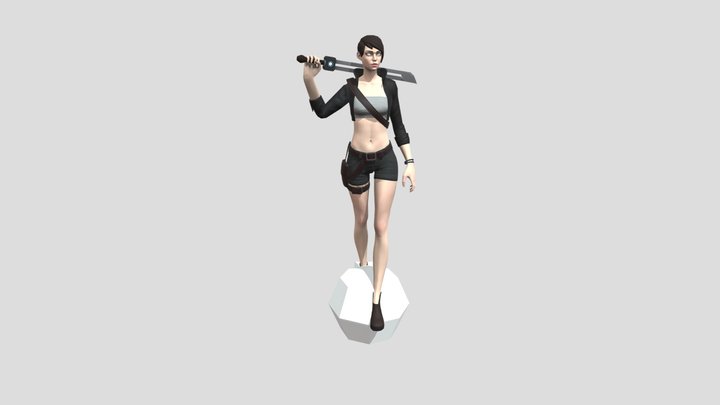 uploads_files_3751030_Low_Poly_Female_Characte_B 3D Model