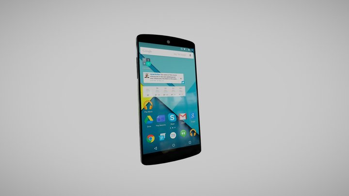 LG nexus 5 white 3D Model