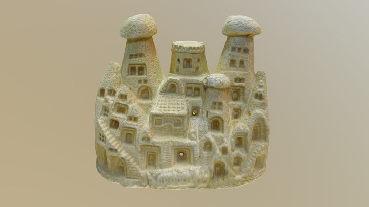 Fairy Chimneys in Cappadocia, Turkey 3D Model