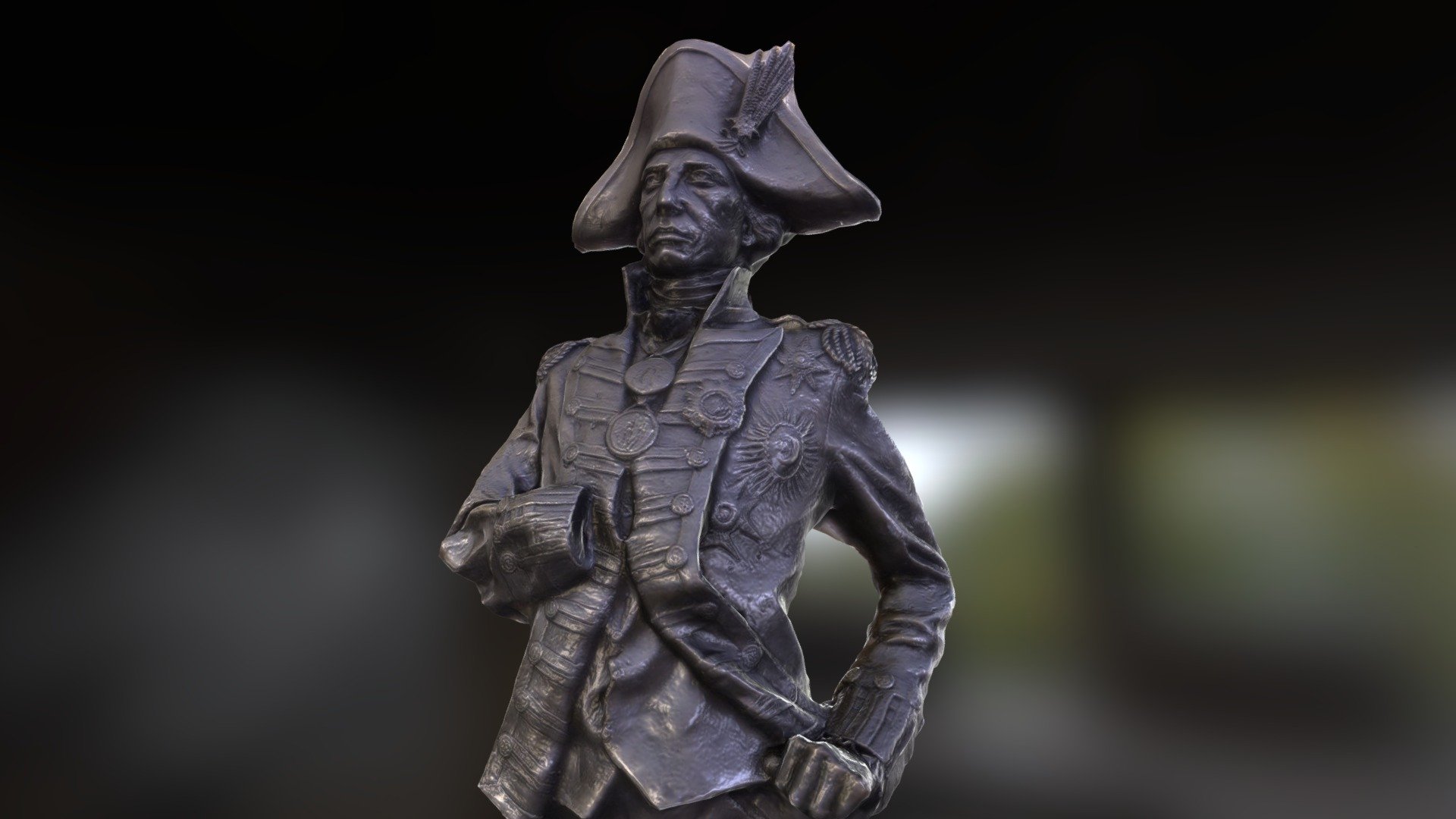 Statue of Horatio Nelson, Greenwich, London, UK