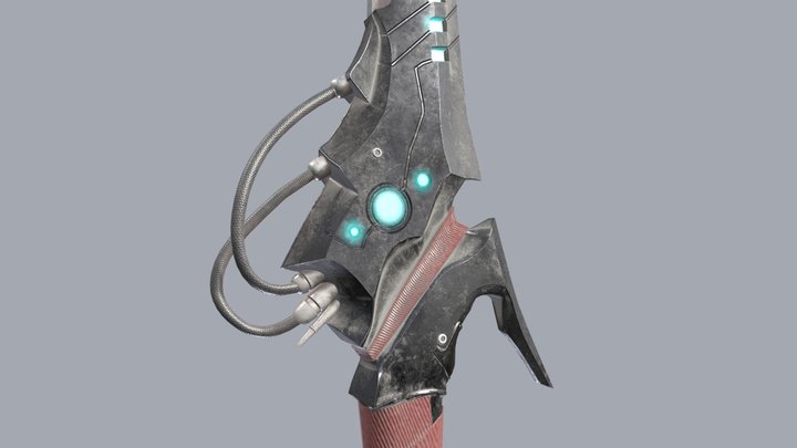 Cyberpunk Sword 3D Model