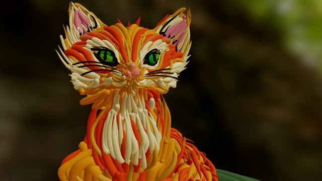 Sitting Fox 3D Model
