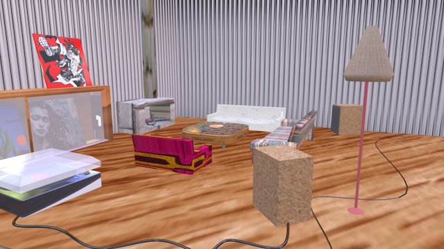Giant Long Player Livingroom 3D Model
