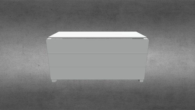 Crate side table 3D Model