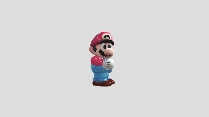 Smw Mario Hd 3D Model