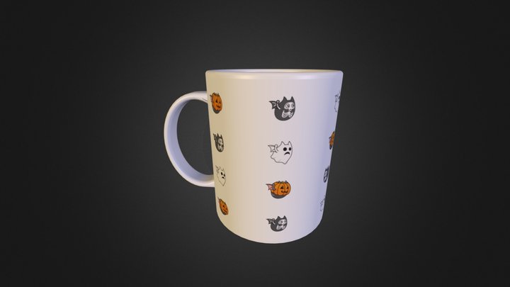 Halloween Mug04 3D Model