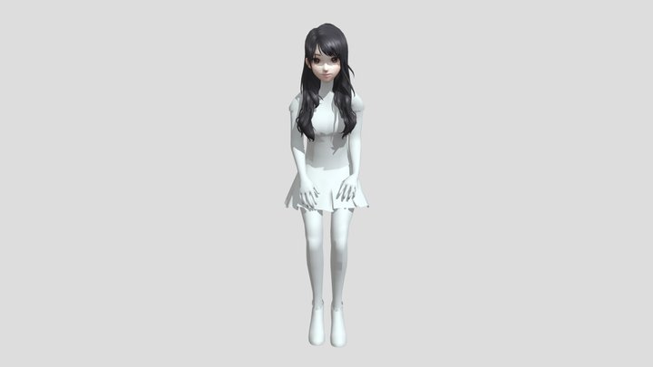WomanSit 3D Model