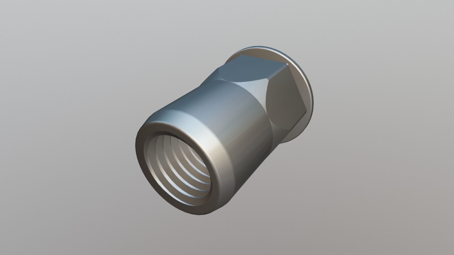 Rivet Nut - Reduced Head, Part Hexagon Open End - 3D model by rivetwise ...