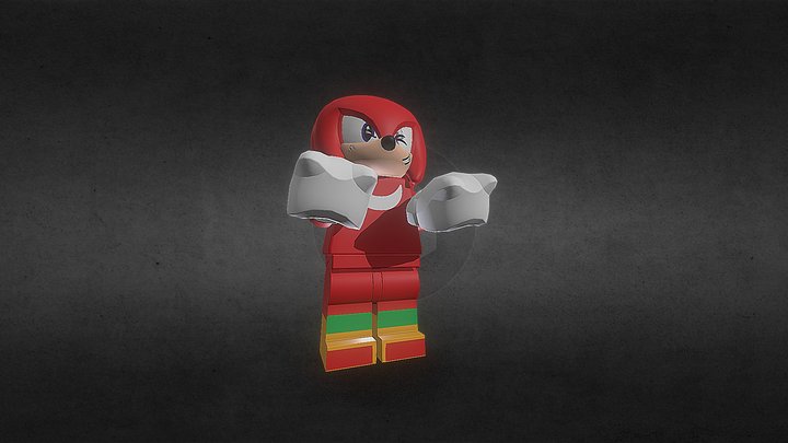 Knuckles (Lego) 3D Model