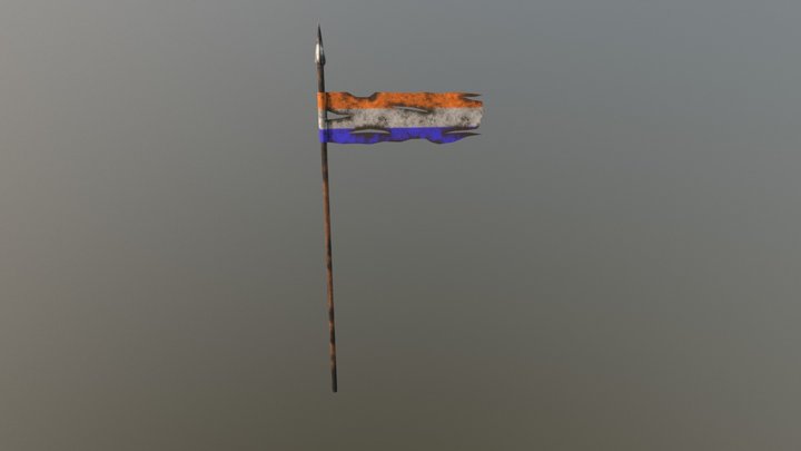 Old Dutch Flag- Grutte Pier VR Game 3D Model