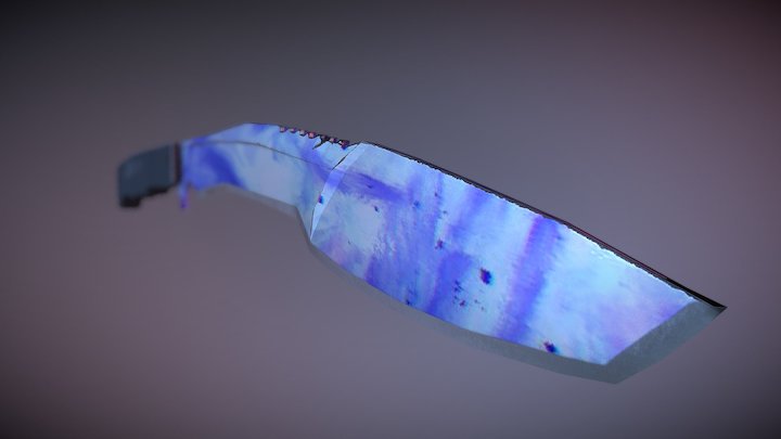 CS:GO Styled Kukri Knife 3D Model