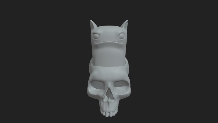 Skull Cat 3D Model