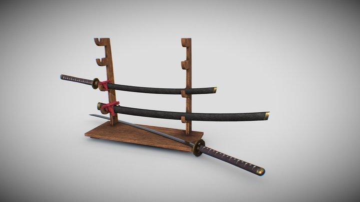 3D model muramasa demon sword VR / AR / low-poly