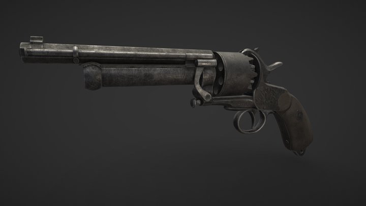 Revolver "LeMat" Gun 3D Model