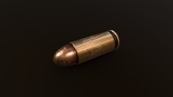 Ammo 9MM (free) 3D Model