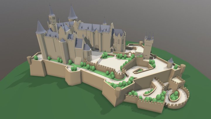 Hohenzollern Castle 3D Model