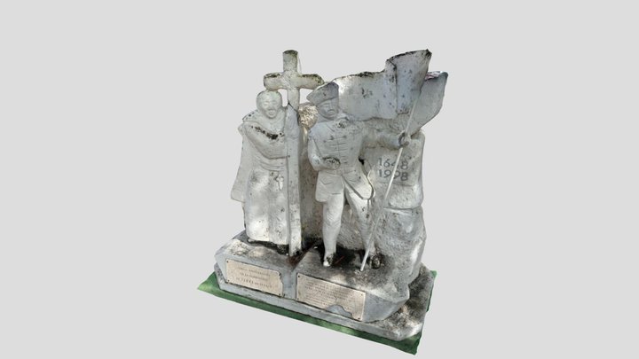 Terre-De-Haut statue in Les Saintes island 3D Model