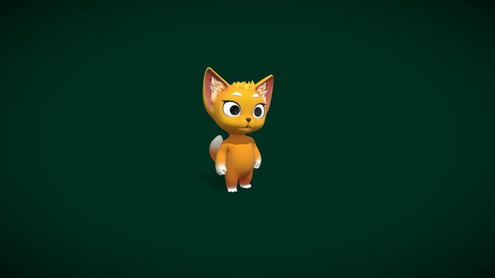 Brave Cat ( 9 animations, 4 skins ) 3D Model