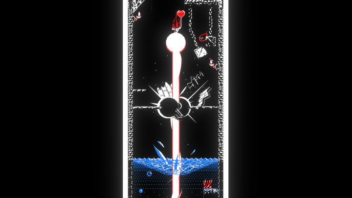 Hey, where is my buddy? (Downwell) 3D Model