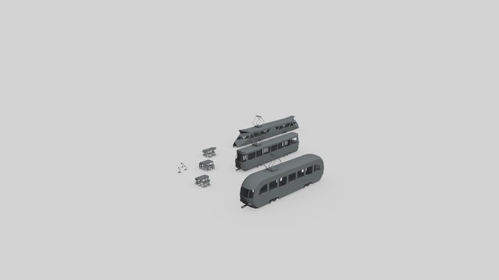 [HW XYZ School] Силуэты 3D Model