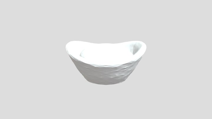 Golden Ingot 3D Model