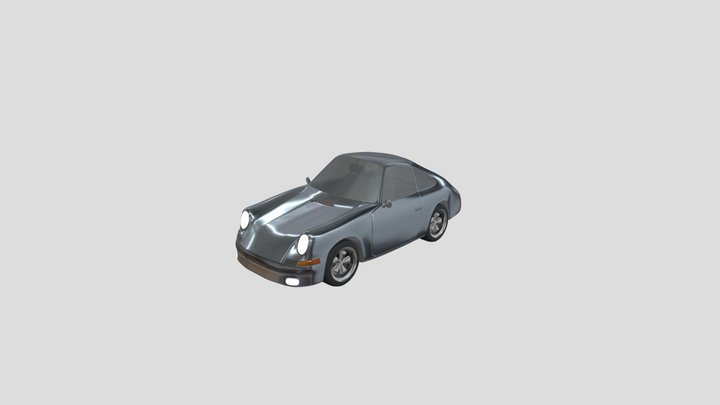 Cartoon Car Porsche 911 (1967) 3D Model