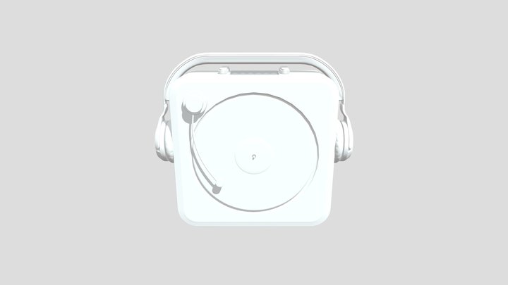 Vinyl player headphone 3D Model