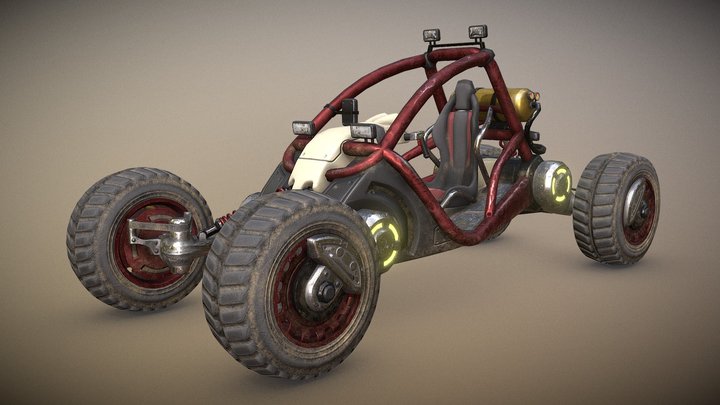 Desert Buggy 3D Model
