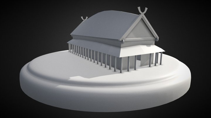 Viking's House (Denmark) 3D Model