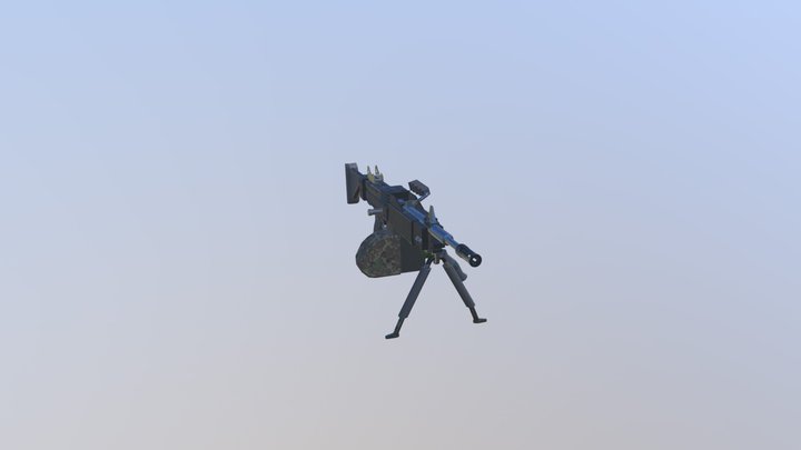 Light Machine Gun, Negev 3D Model