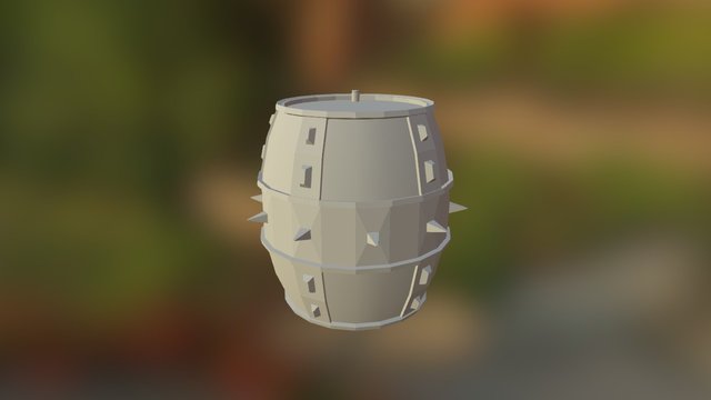 Gunpowder Barrel 3D Model
