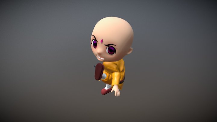 Shaolin Boy 3D Model