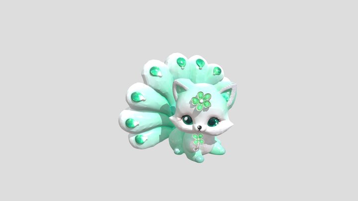 Emerald Clover Plush 3D Model