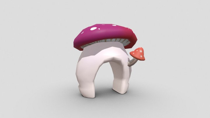 Pasillo de seta 3D Model