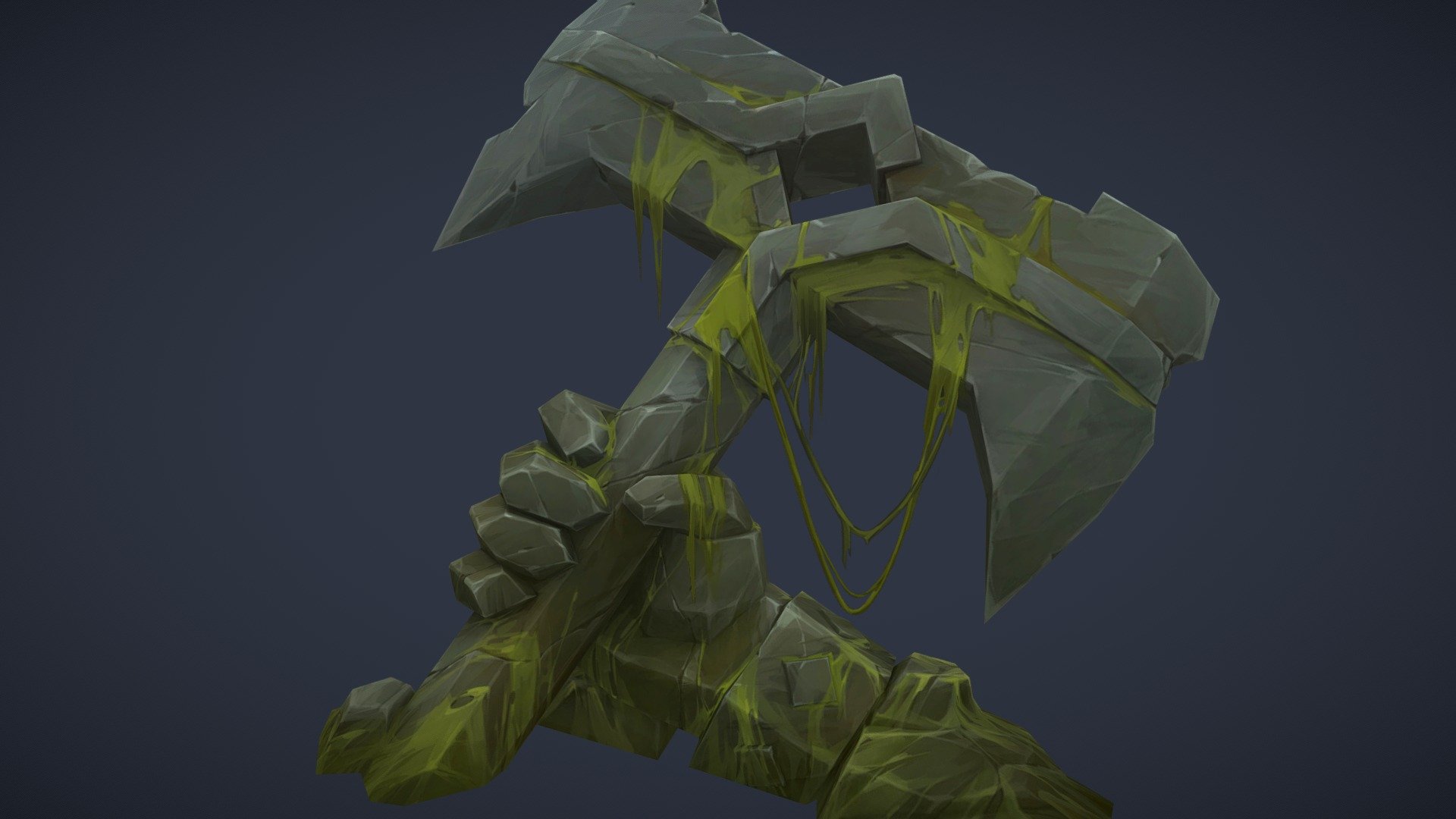 Last Outlander - Dwarfs Axe - 3D model by Dima Ryazanov (@Dee_Line ...