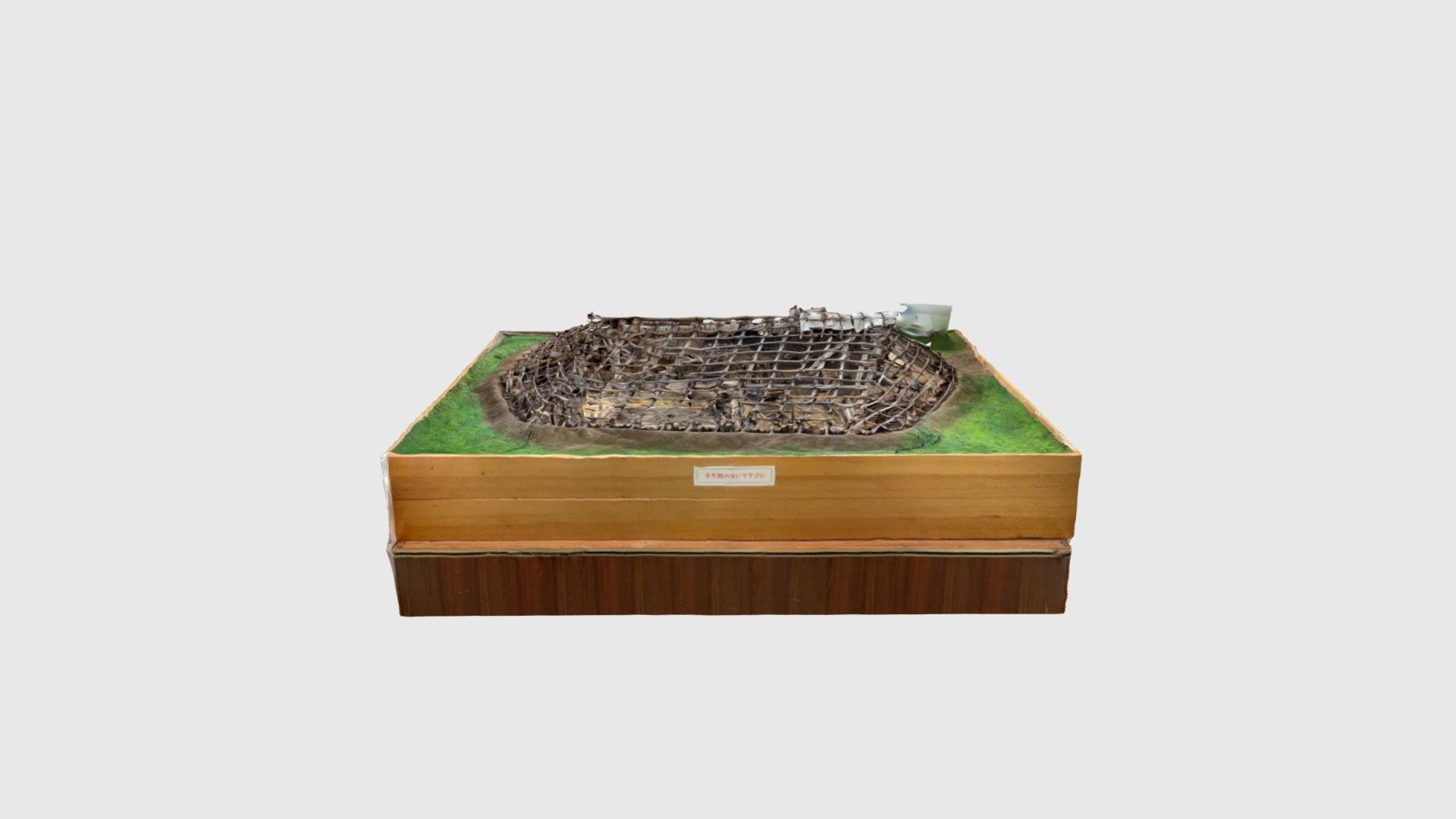 Reconstructed model of the pit dwelling