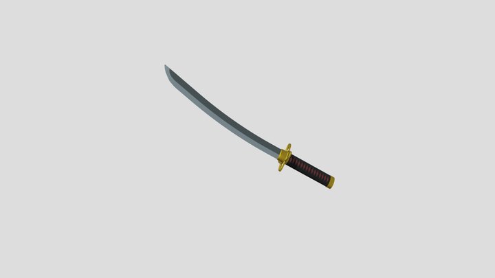 Japanese sword 3D Model