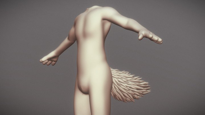 Dog-man base model 3D Model