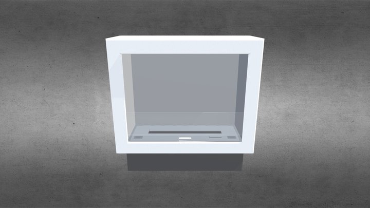 Primebox - Freestanding Ethanol Fireplace 3D Model