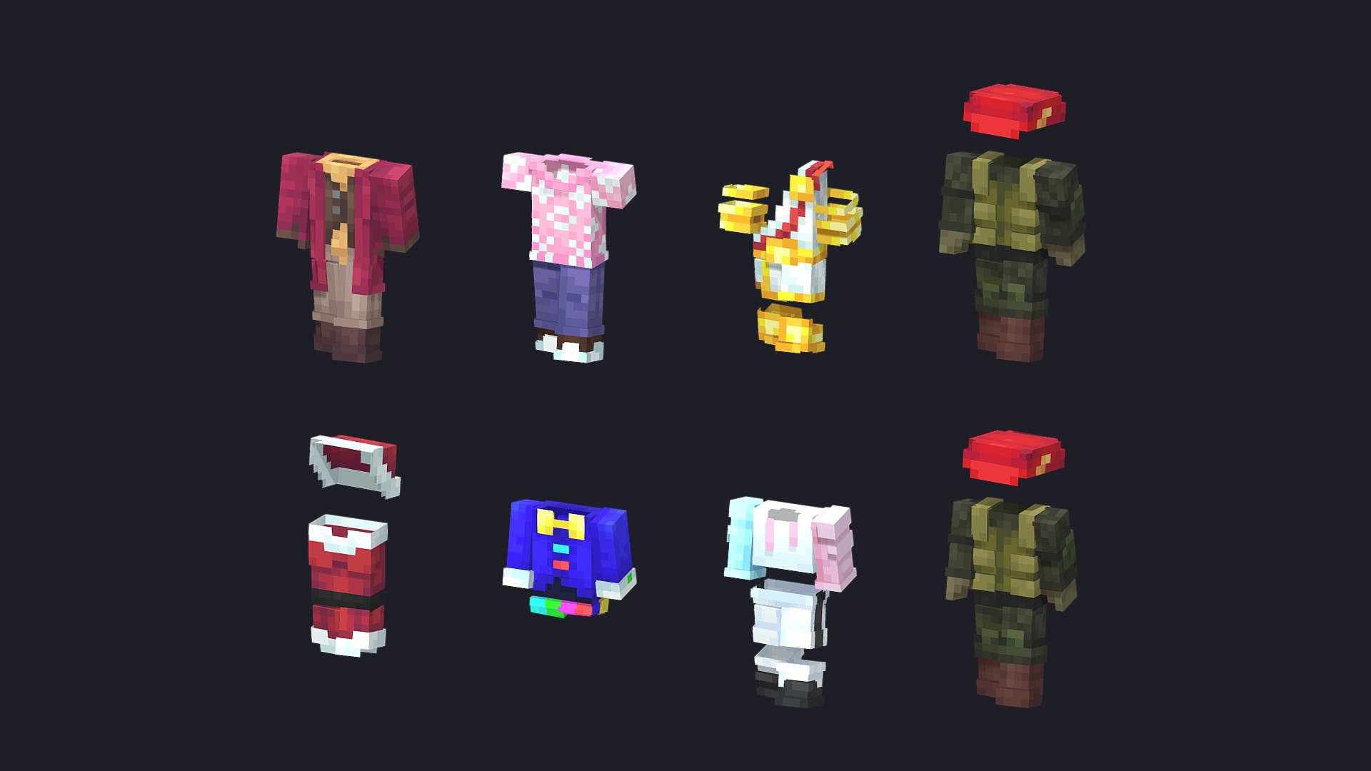 Minecraft Skin Outfits - 3D model by Skart (@Skart2000) [56a624b