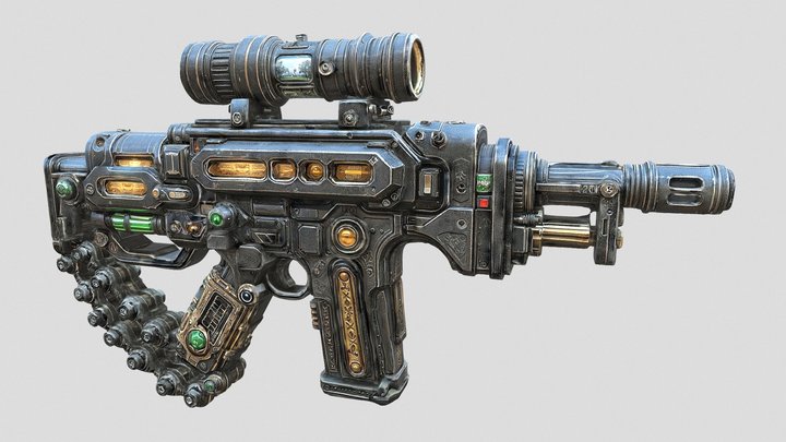 'Plasma.♾️.Blaster'-⸨⚛︎⛒⚛︎⸩-'Edition.♾️.Alpha' – Gratis 3D-model STL