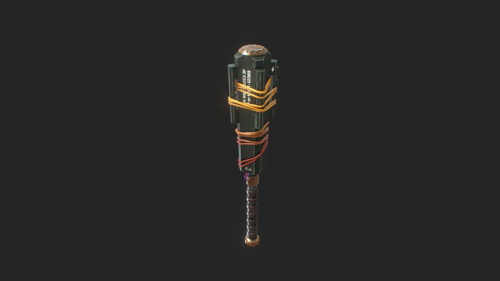 Props . 40k Ogryn Power Maul 3D Model