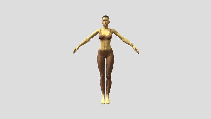 Post Apo Tribal Woman 3D Model