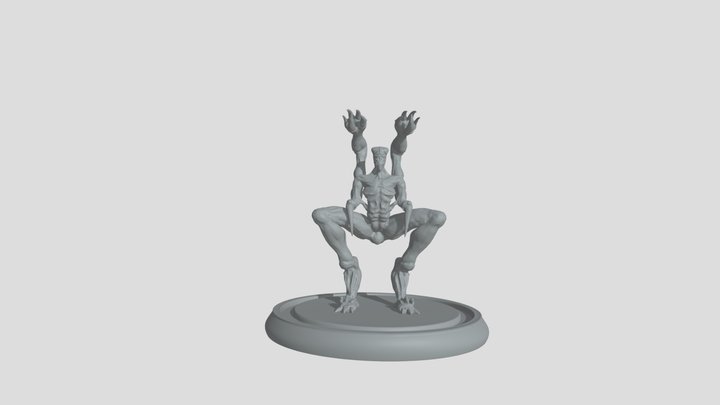 Claw Monster - mais leve 3D Model